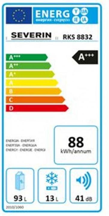 Etichetta energetica Severin RKS 8832 (108 l)