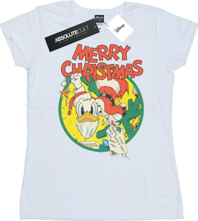 Disney Donald Duck Merry Christmas TShirt (M)