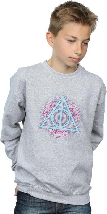 Actual product image Boys Neon Deathly Hallows Sweatshirt (140, 146)