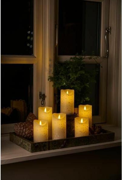 Actual product image Sirius LED candle Sara Advent Calendar, White/Silver/Gold, 29 cm (1 x)