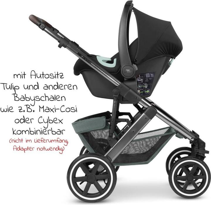 Produktbild ABC Design Kombikinderwagen Kombi-Kinderwagen Salsa 4 Air - inkl. Babywanne &