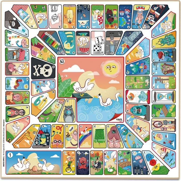 Actual product image Cayro Parcheesi Goose Play (English, Spanish)