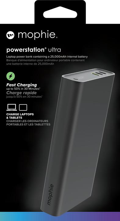 Actual product image mophie Powerstation Ultra, 25000 mAh, Black (25000 mAh, 140 W)
