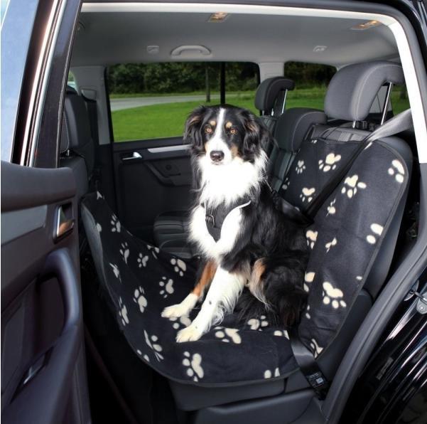 Actual product image Trixie Car Protection Blanket 65x145cm with Paws (Dog, Breathable, Reflectors)