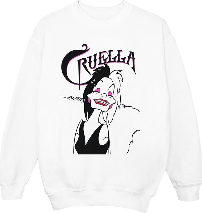 Immagine prodotto Disney Cruella De Vil Evil Smile Felpa Ragazze (152, 158)