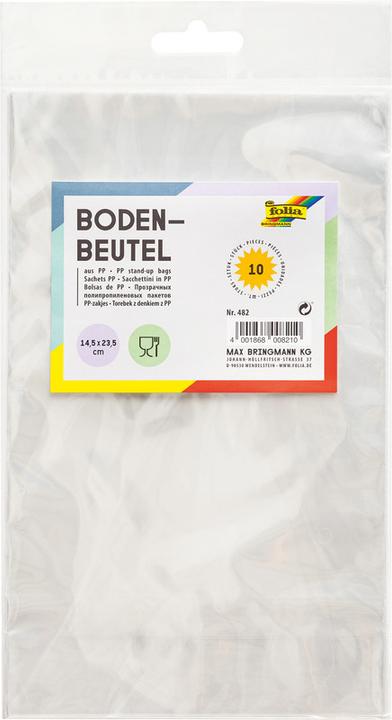 Produktbild Magni 482 - Bodenbeutel ohne Druck, ca. 14,5 x 23,5 cm, 10 Stück - zum individuellen Verpacken von K (10 x)