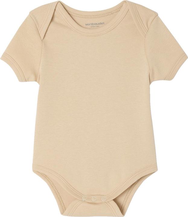 Produktbild Vertbaudet Bio-Kollektion: 3er-Pack Baby Bodys mit kurzen Ärmeln, Safari-Motive (92)