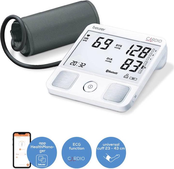 Productafbeelding Beurer Bloeddrukmeter met ECG functie BM 93 (Bovenarm bloeddrukmeter)
