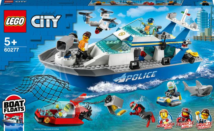 Productafbeelding LEGO Politieboot (60277, LEGO Stad)