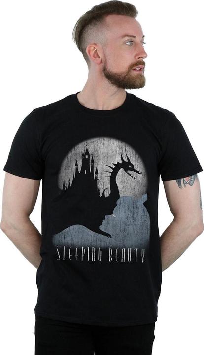 Actual product image Disney Mens Sleeping Beauty Hidden Illusion T-Shirt (4XL)