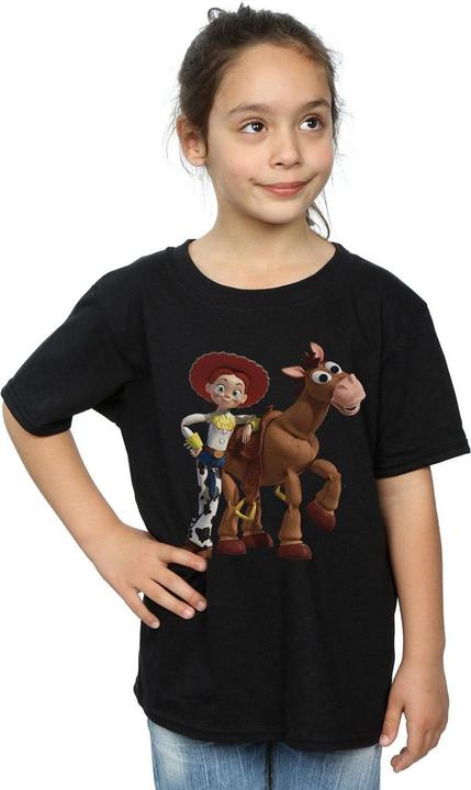 Actual product image Disney Girls Toy Story 4 Jessie And Bullseye Cotton T-Shirt (140, 146)
