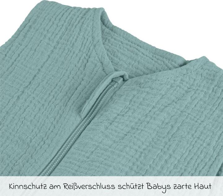 Produktbild La Loona LaLoona Schlafsäcke Sommer-Schlafsack Musselin / Mull - Mint - (70 cm)