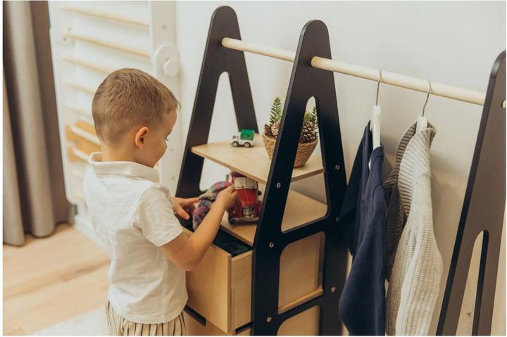 Produktbild Duck Woodworks Kindergarderobe mit Schubladen