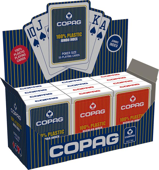 Actual product image Copag Plastic Poker Cards Deck Regular