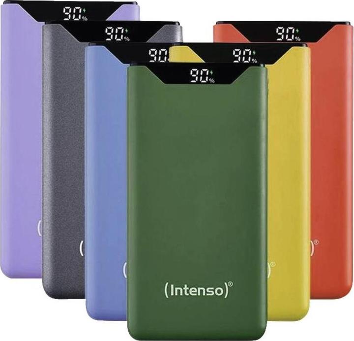 Image du produit Intenso Banque d'alimentation F10000 10000 mAh Purple (10000 mAh, 20 W, 20 Wh)