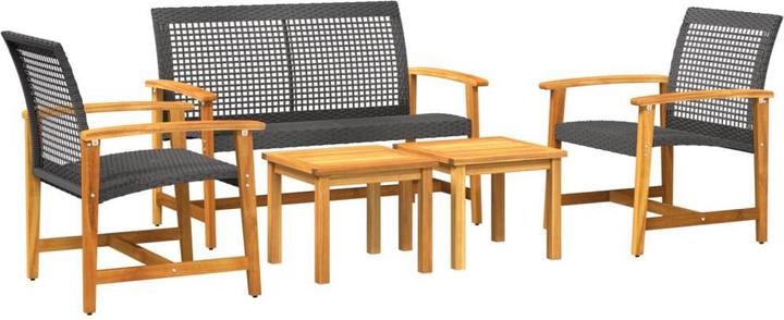 Actual product image VidaXL 5-piece garden lounge set and
