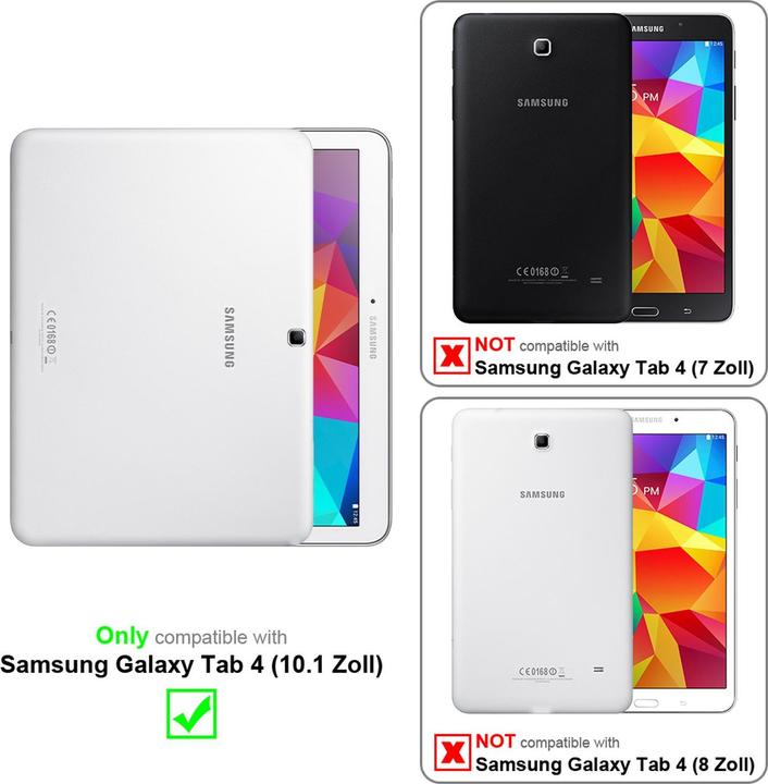 Actual product image Cadorabo Display protection glass (3 Piece, Galaxy Tab 4)