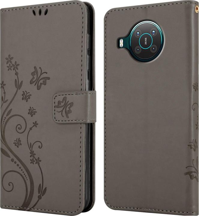 Actual product image Cadorabo Flower Book cover (Nokia X20, Nokia X10)