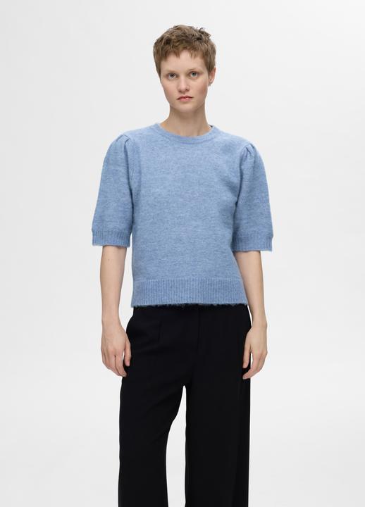 Actual product image Selected Femme Short sleeve knitted top (M)