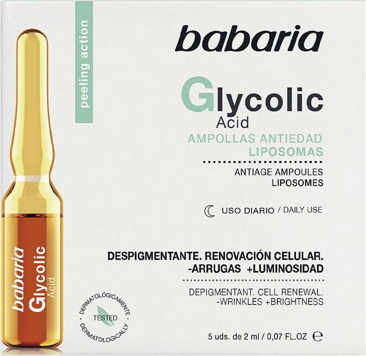 Actual product image Babaria Amosvital Glycol Ampoules 2ml - Pack of 5 (10 ml)