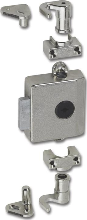 Produktbild Junie ASS 7781 Zylinder-Drehstangenschloss Dornmass 40 mm, Zamak vernickelt