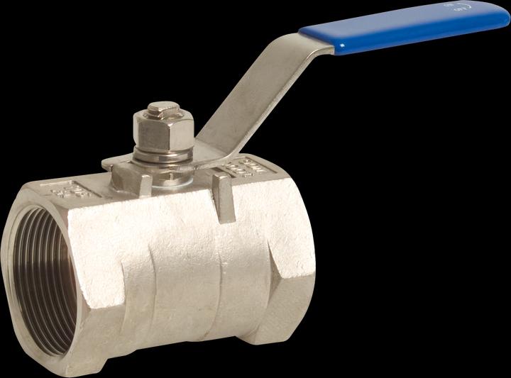 Actual product image Profec Einteiliger Kugelhahn Edelstahl 316 3/4" Innengewinde 69bar Leicht