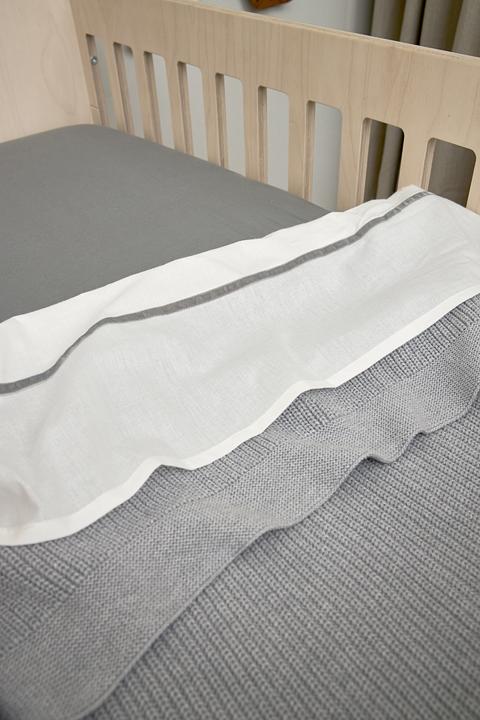 Image du produit Meyco drap housse jersey 60x120 gris