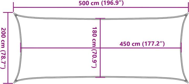 Actual product image VidaXL Peyton (200 x 500 cm)
