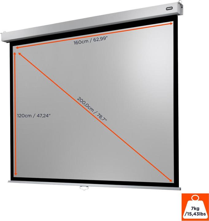 Produktbild Celexon Manual Professional Plus Data format - Leinwand - Deckenmontage möglich, geeigne (78.74", 4:3)