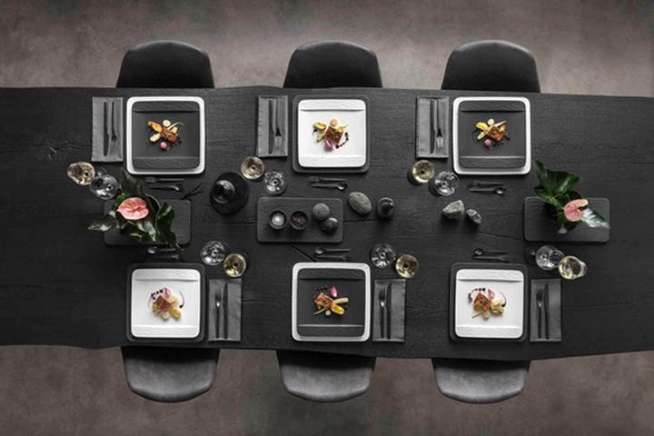 Immagine prodotto Villeroy & Boch Piatto da portata quadrato/piatto per buongustai Fabbricazione Rock blanc