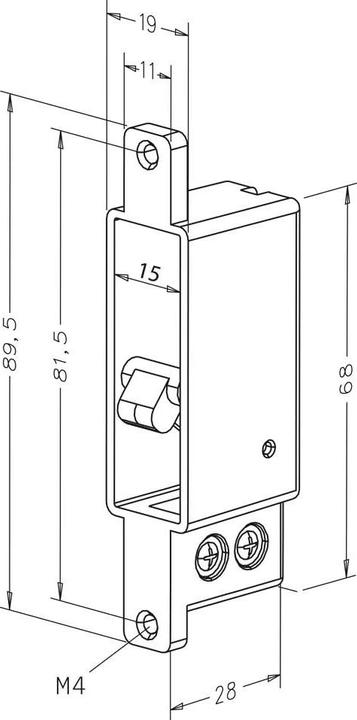 Immagine prodotto effeff Contatto dell'interruttore a bullone (Interno)