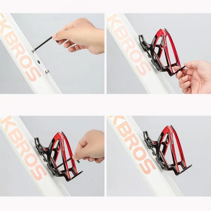 Immagine prodotto Rockbros FK338 supporto da bicicletta per borraccia - nero e rosso