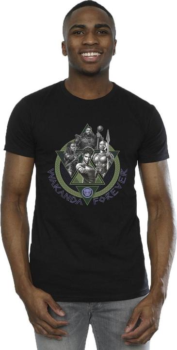 Produktbild Black Panther Wakanda Forever Group Ring Pose TShirt (XXL)