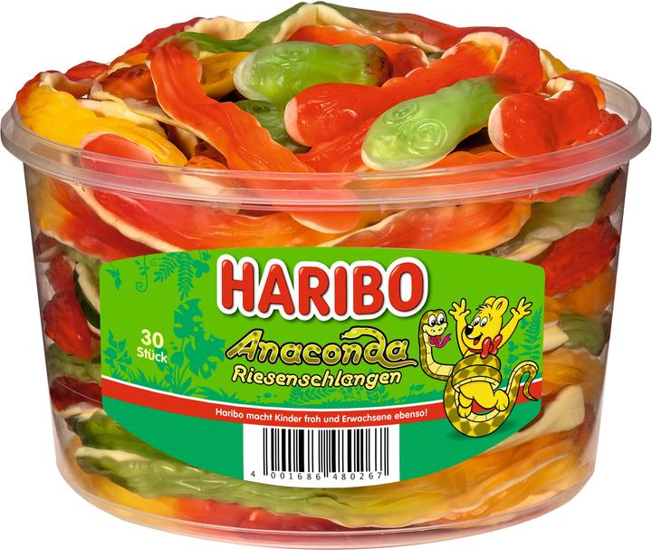 Produktbild Haribo Anaconda Riesenschlangen (30 Stk., 1200 g)