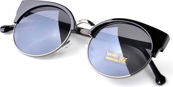 Produktbild Hermex Cat Eye Vintage Retro 80er Sonnenbrille UV400 - Schwarz Matt