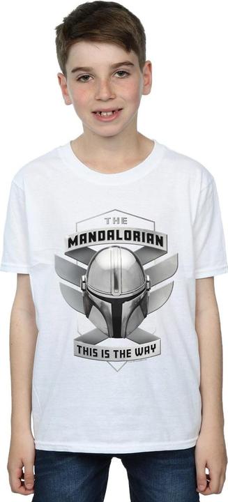 Actual product image Star Wars Boys The Mandalorian This Is The Way Mando T-Shirt (128)