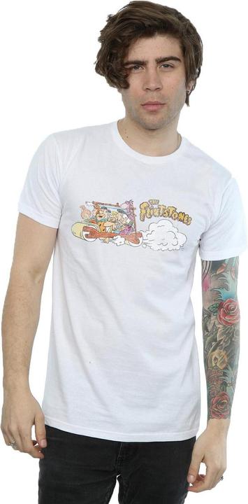 Immagine prodotto The Flintstones Family Car Distressed Maglietta Uomo (3XL)