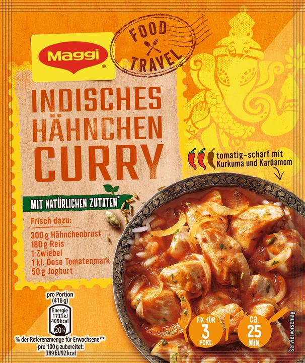 Produktbild Maggi FOOD TRAVEL FIX Indisches Hähnchen Curry (36 g)