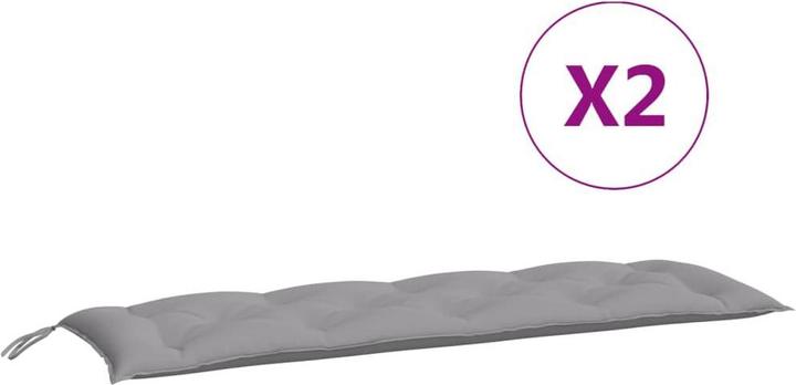 Image du produit VidaXL Coussins de banc de jardin 2 pcs. O x tissu ford (150 x 50 x 7 cm)