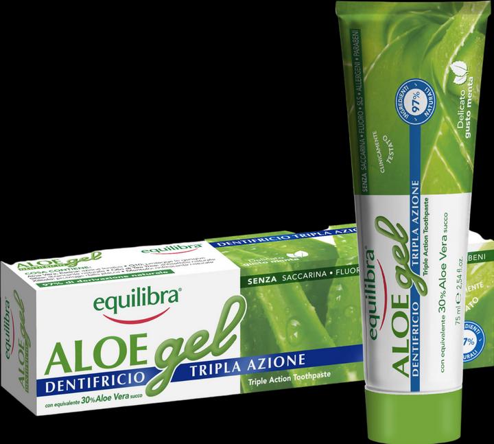 Equilibra Aloe Gel Pasta Dentifricia Tripla Azione In Denti A proposito di Azione Aloe Vera 75Ml (75 ml)
