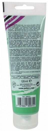 Image du produit Pebeo Decocrème Peinture acrylique mate (Vert tropical, 120 ml)