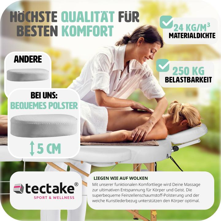 Produktbild tectake Massageliege oval