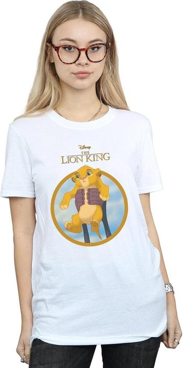 Actual product image Disney Womens/Ladies The Lion King Show Simba Cotton Boyfriend T-Shirt (M)