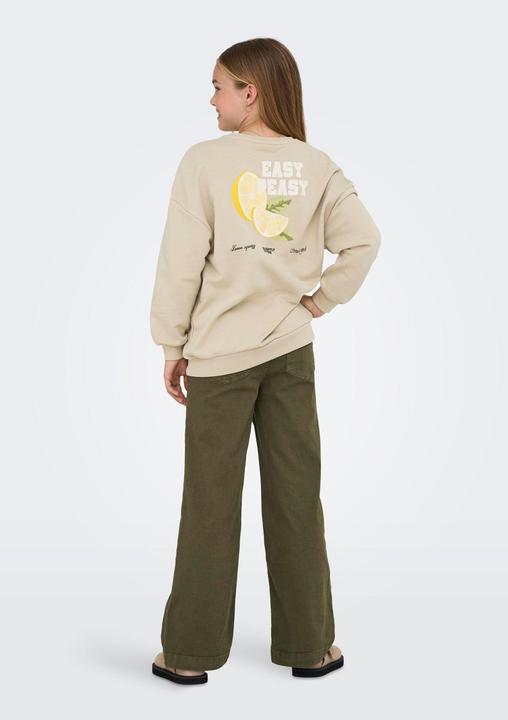 Produktbild Only Locker geschnitten Rundhals Junior Tief angesetzte Schulter Sweatshirt Sweatshirt (146)