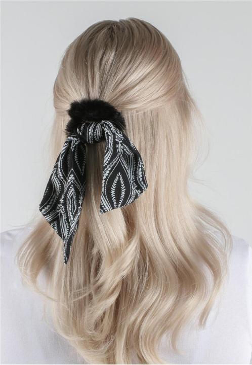 Image du produit Trisa Cheveux - Fausse fourrure Scrunchie, noir marron (Élastiques à cheveux)