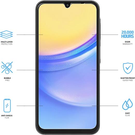 Produktbild Eiger Display-Folie (1er-Pack) Mountain H.I.T Clear (1 Stück, Samsung Galaxy A16 5G)