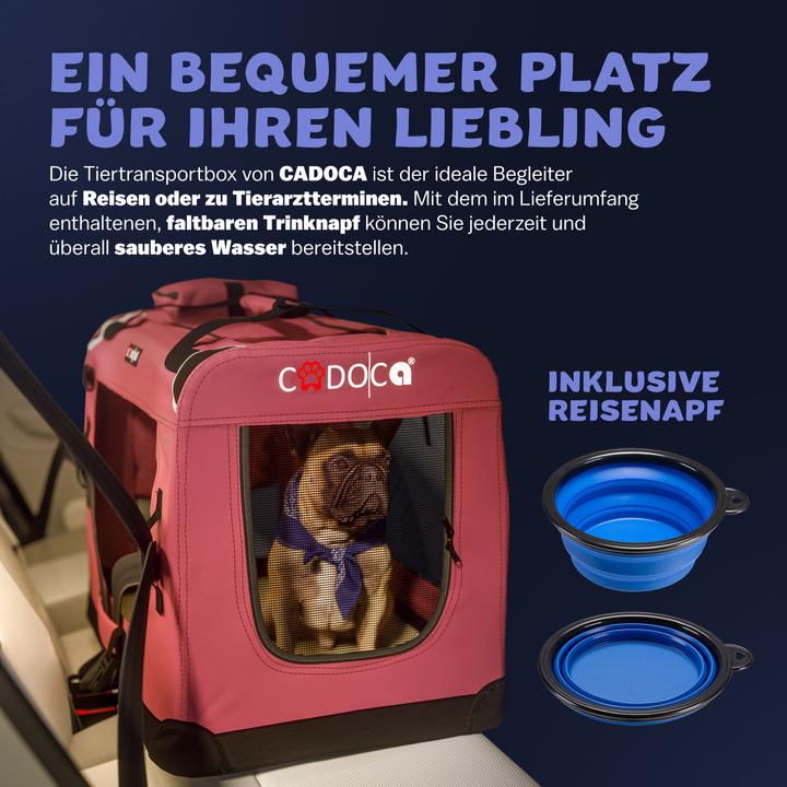 Produktbild Cadoca Hundetransportbox (Hund, Faltbar)