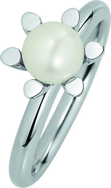 Actual product image Xen Ring with 6 mm pearl polished (49)