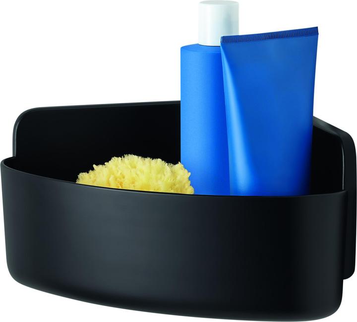 tesa LAVAA Corner shower basket incl. adhesive solution without drilling