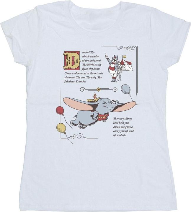 Immagine prodotto Disney Dumbo Story Book Page Maglietta Donna (M)